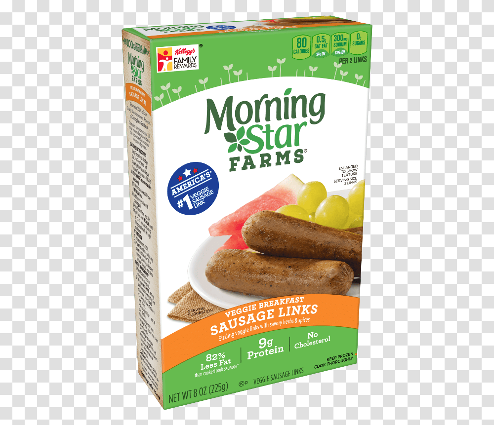 Download Morning Star Sausage Full Size Image Pngkit Morning Star Vegetarian Bacon, Plant, Bread, Food, Fruit Transparent Png