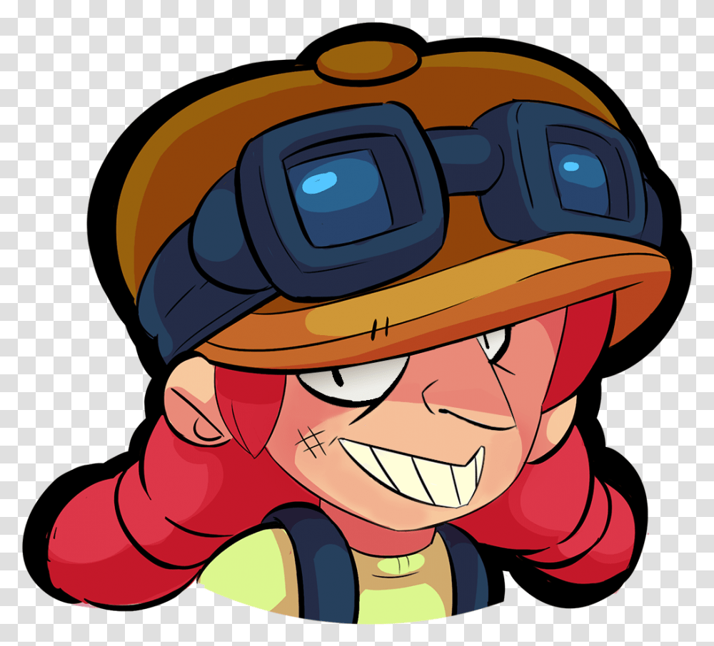 Download Mortis Brawl Stars Jessie Drawing, Helmet, Clothing, Person, Human Transparent Png