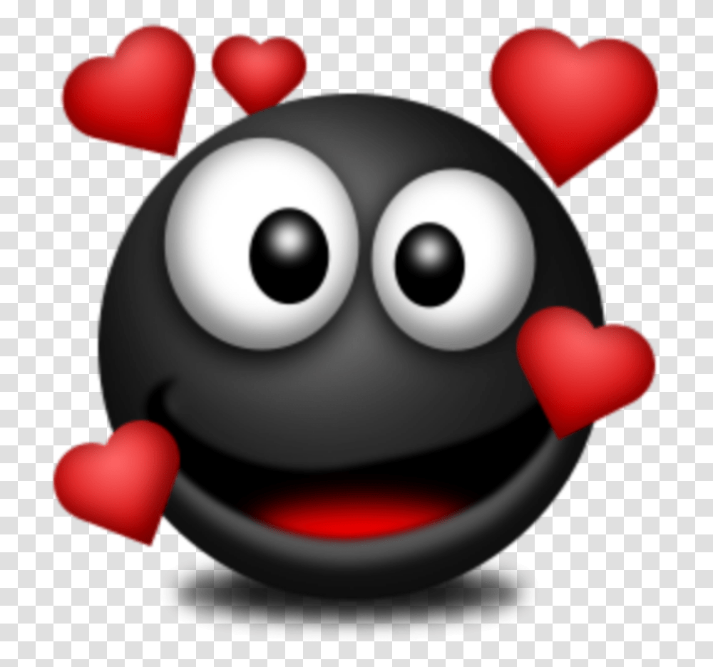 Download Mq Black Red Heart Hearts Love Black In Love Emoji, Sphere, Accessories, Photography, Ball Transparent Png