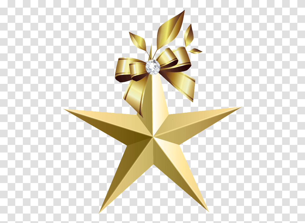 Download Mq Gold Bow Bows Ribbon 50 Years Of Isro, Symbol, Star Symbol, Cross, Gift Transparent Png