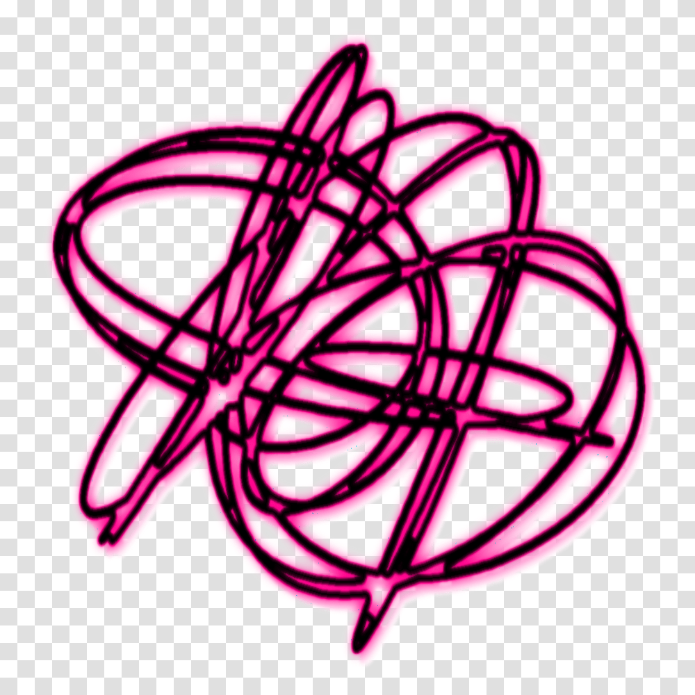 Download Mq Pink Swirls Swirl Neon Circle Image Dot, Purple, Light, Label, Text Transparent Png