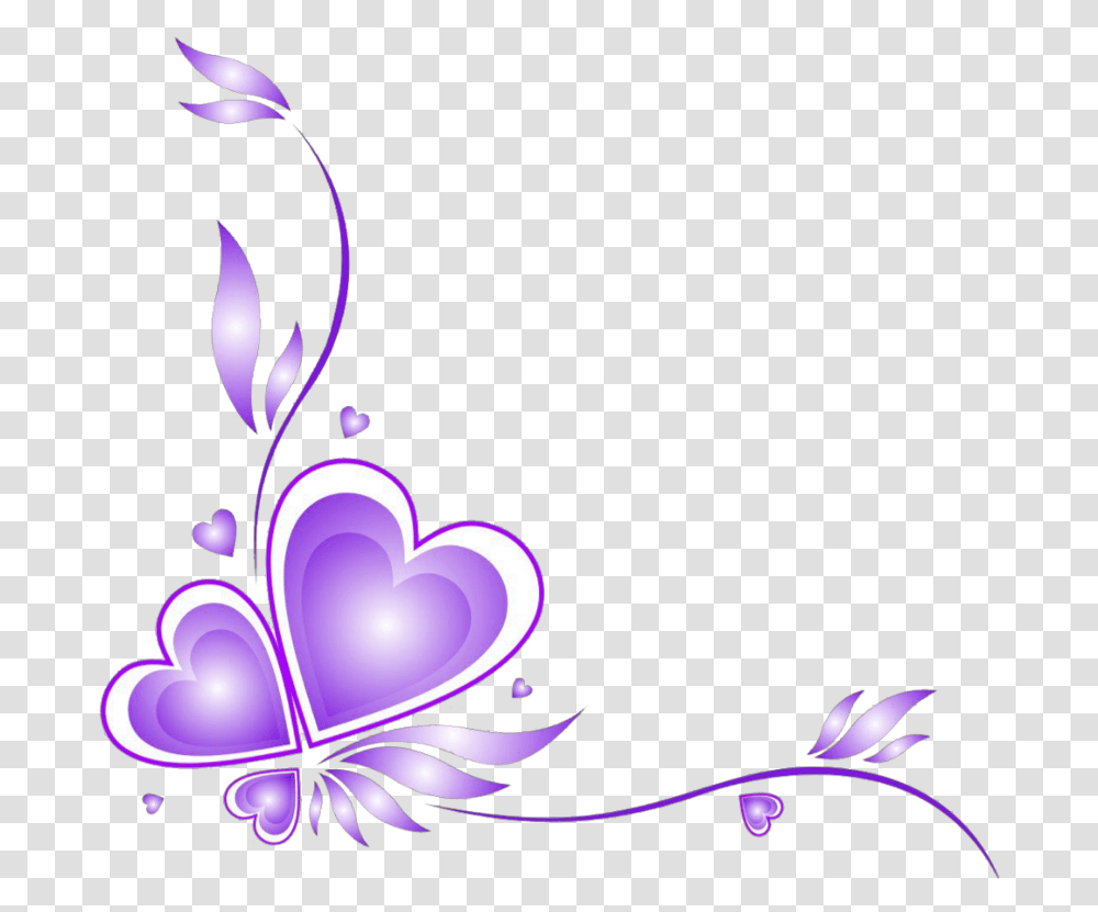 Download Mq Purple Love Hearts Heart Love Border Design, Graphics, Floral Design, Pattern, Lamp Transparent Png