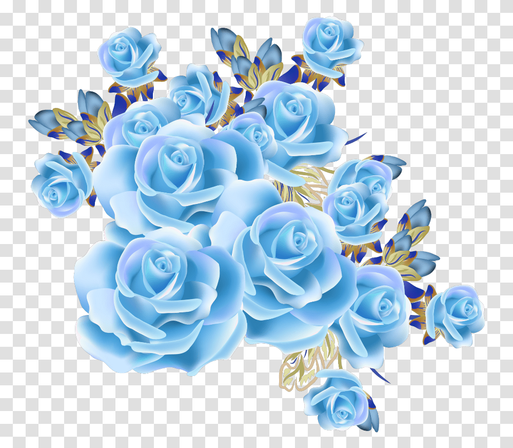 Download Mq Sticker Rose Flower Background Full Size Royal Blue Flower, Graphics, Art, Pattern, Floral Design Transparent Png