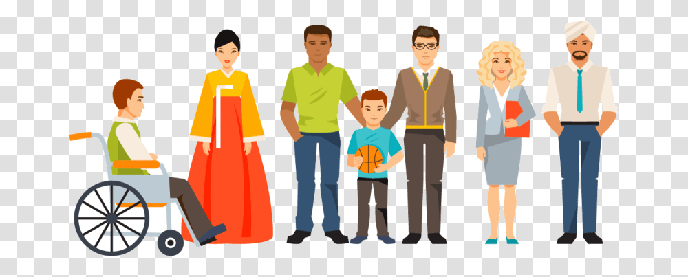 Download Multicultural People Clipart Multiculturalism Social, Person, Human, Family Transparent Png