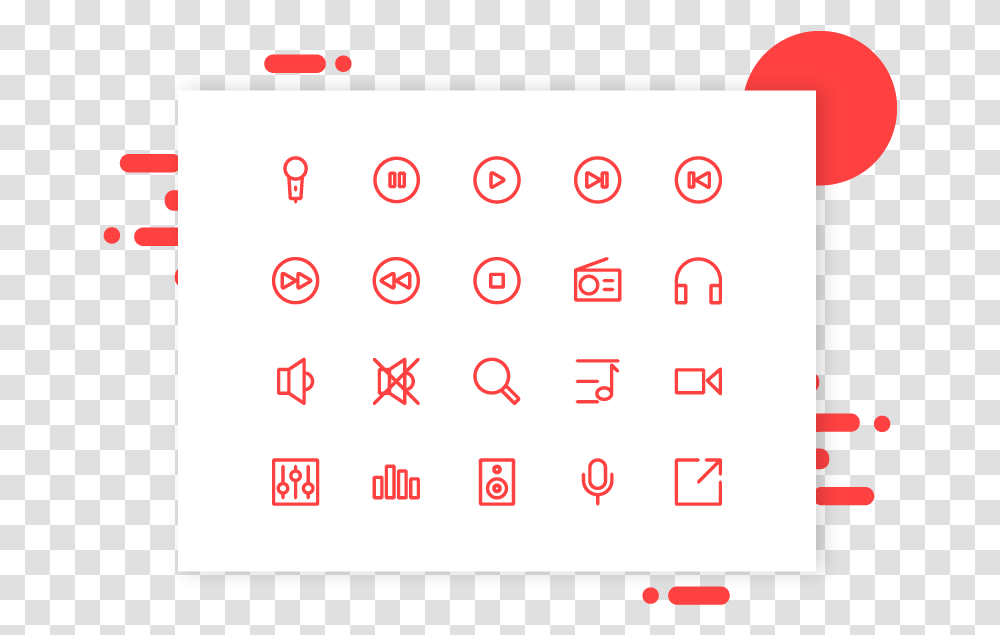 Download Music Icon Symbol Outline Line App Dot, Text, Number, Alphabet, Electronics Transparent Png