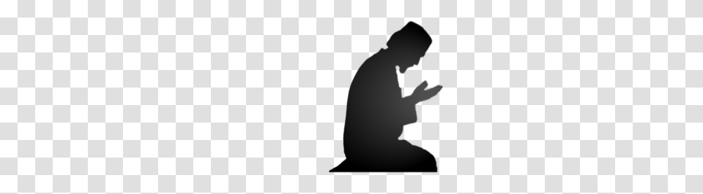 Download Muslim Praying Clipart Salah Salat Al, Silhouette, Outdoors, Nature Transparent Png