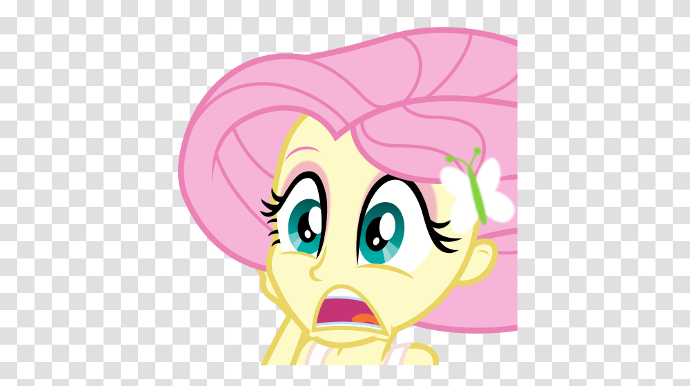 Download My Little Pony Equestria Girls Angry Fluttershy Clipart, Food, Jaw Transparent Png
