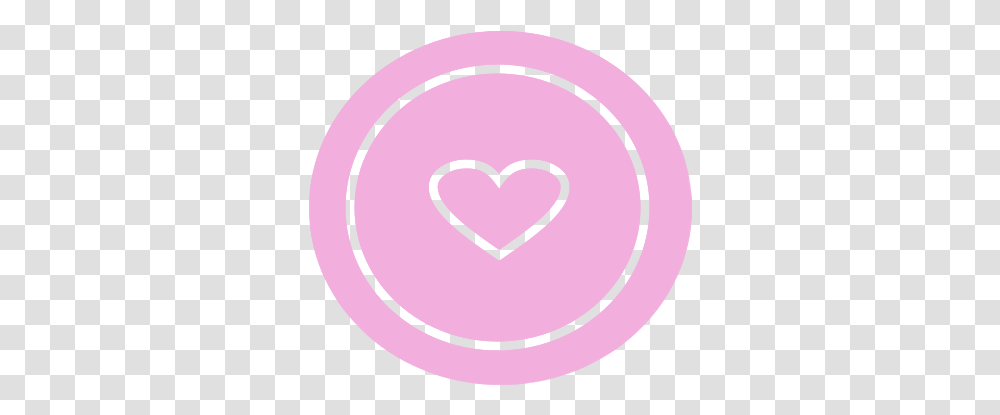 Download Mysticker Pink Heart Circle Button Cute Adorable Girly, Rug, Label, Text, Rubber Eraser Transparent Png