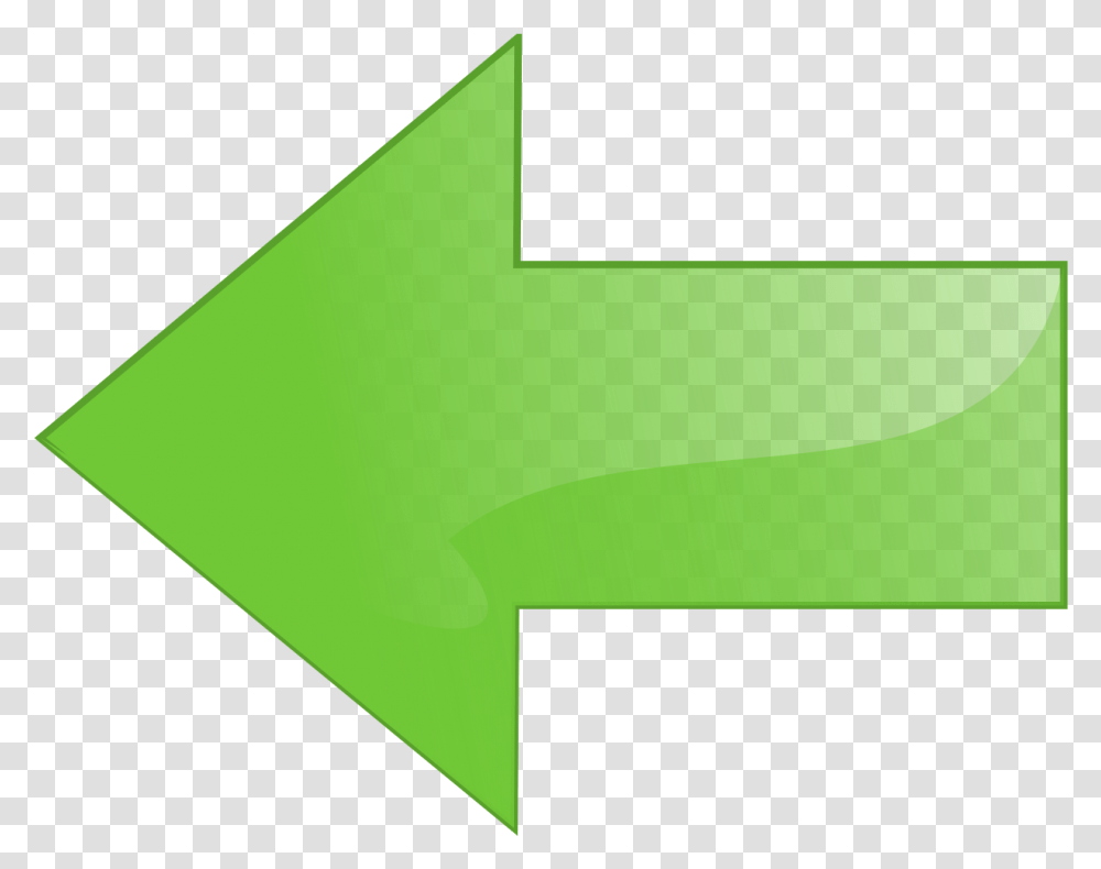 Download Navigation Left Arrow Green Color Background Green Arrow, Symbol, Lighting, Logo, Trademark Transparent Png