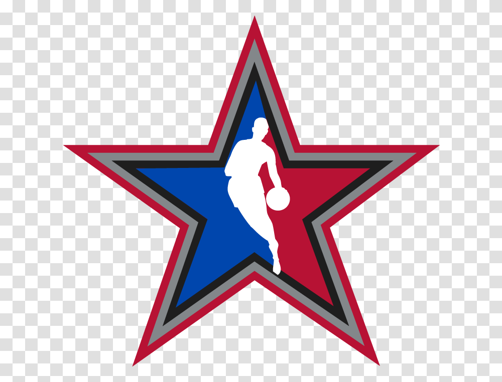 Download Nba All Star Logos Image East Nba All Star Logo, Star Symbol, Person, Human Transparent Png