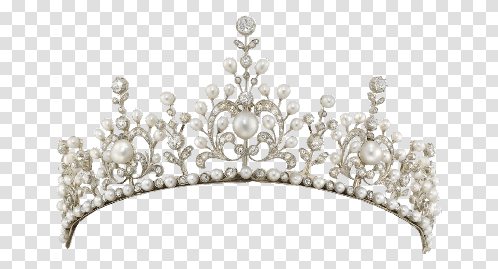 Download Necklace Pearl Crown Diamond Tiara Free Photo Tiara, Chandelier, Lamp, Jewelry, Accessories Transparent Png