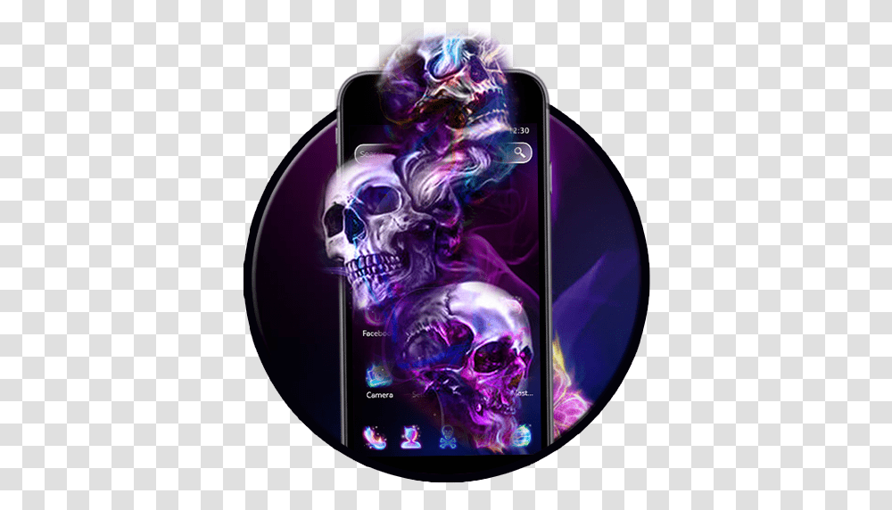 Download Neon Colourful Skull Theme See Hear Speak No Evil Skulls, Sunglasses, Accessories, Accessory, Purple Transparent Png