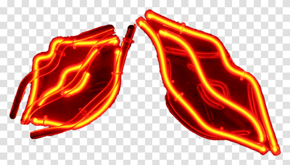 Download Neon Lights Lip Neon Sign Gif Transparent Png
