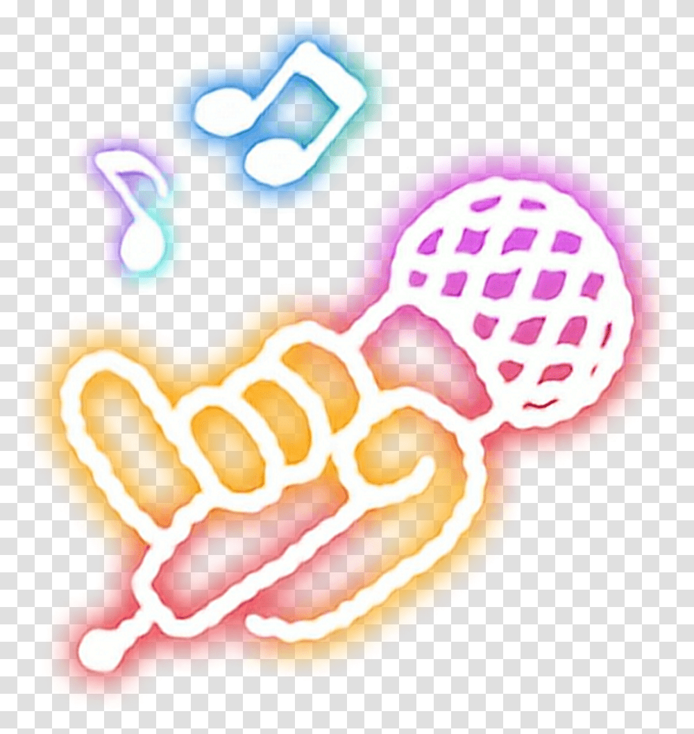 Download Neon Music Starlight Luminous Colorful Effect Neon Music Notes, Hand, Heart, Text, Fist Transparent Png