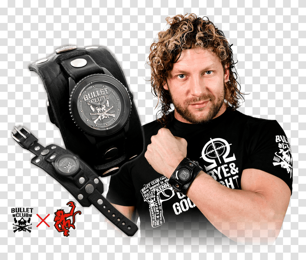 Download New Japan Pro Wrestling Full Size Image Pngkit Watch Strap, Person, Human, Wristwatch, Hand Transparent Png