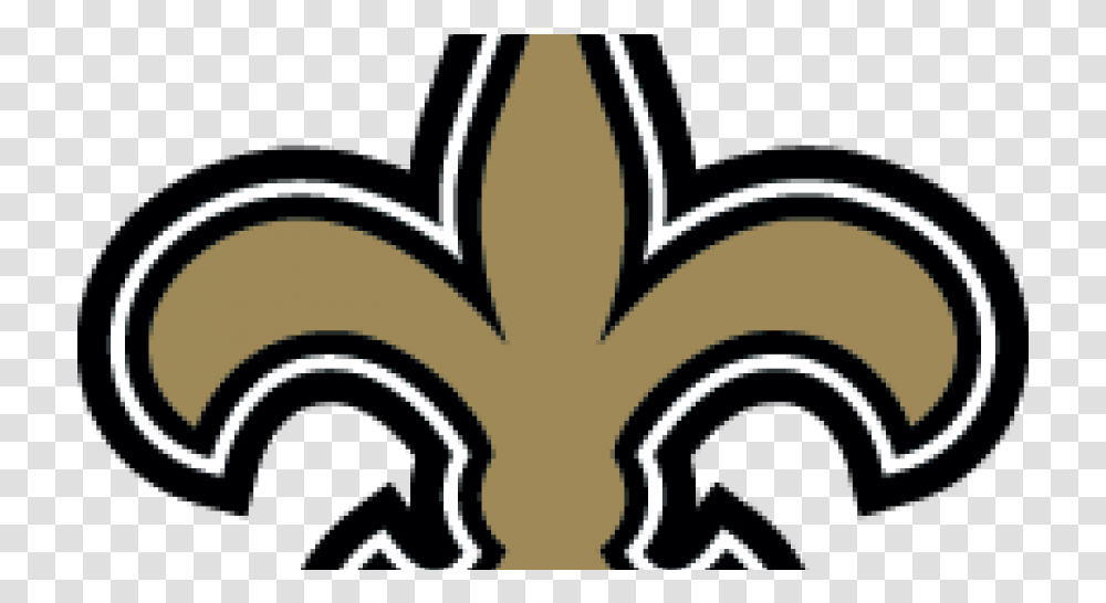 Download New Orleans Saints Logo New Orleans Saints Sign, Stencil, Label, Text, Floral Design Transparent Png