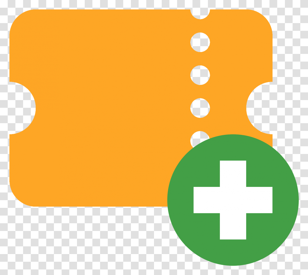 Download New Ticket Icon New Ticket Icon, First Aid, Symbol, Green Transparent Png