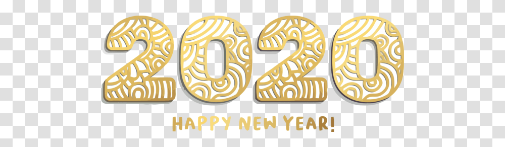 Download New Year 2020 Font Text Number For Happy Holiday Hq Clip Art, Symbol, Alphabet, Bread, Food Transparent Png