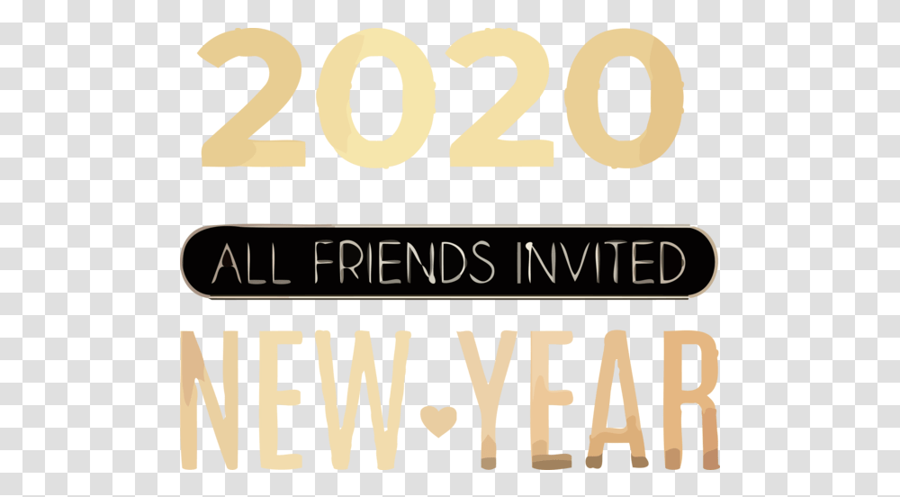 Download New Year Font Text Logo For Happy 2020 Carol Hq Horizontal, Number, Symbol, Alphabet, Poster Transparent Png