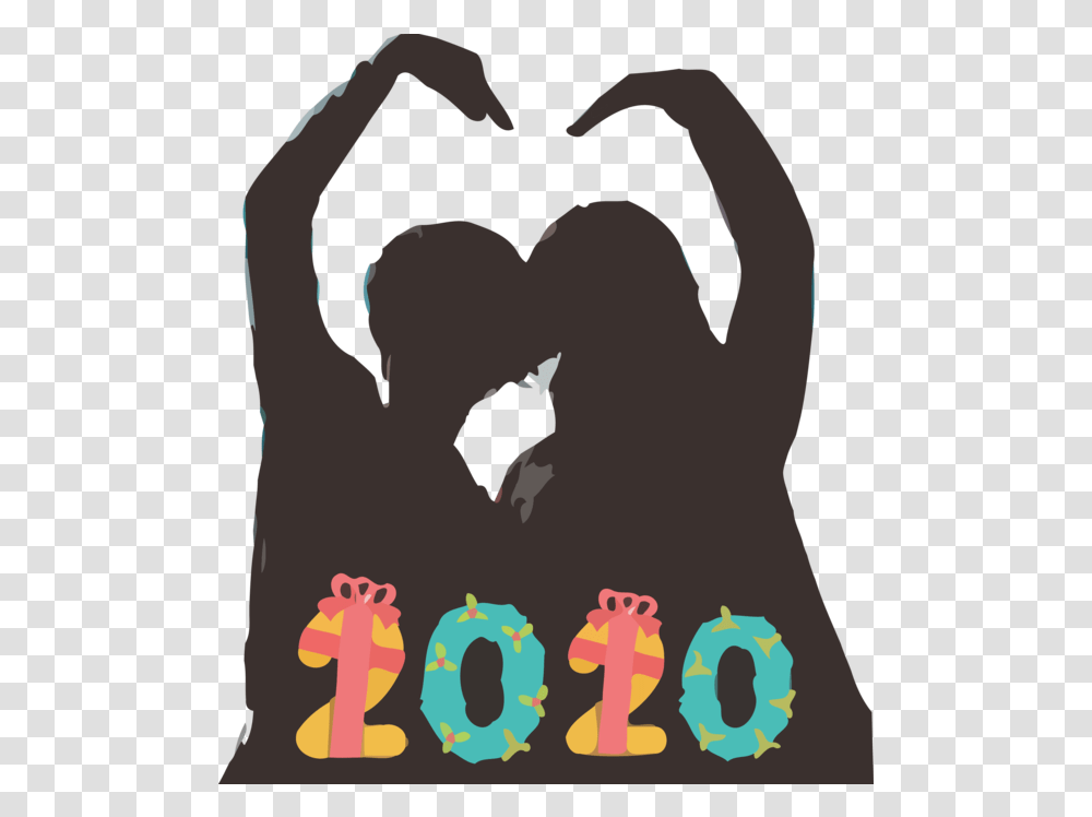 Download New Year Love Gesture For Happy 2020 Gifts Hq 2020 New Year Love, Symbol, Text Transparent Png