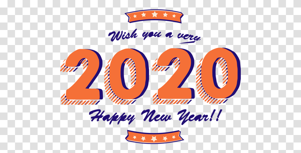 Download New Year Text Font Logo For Happy 2020 Traditions Wish You Happy New Year 2020, Number, Symbol Transparent Png