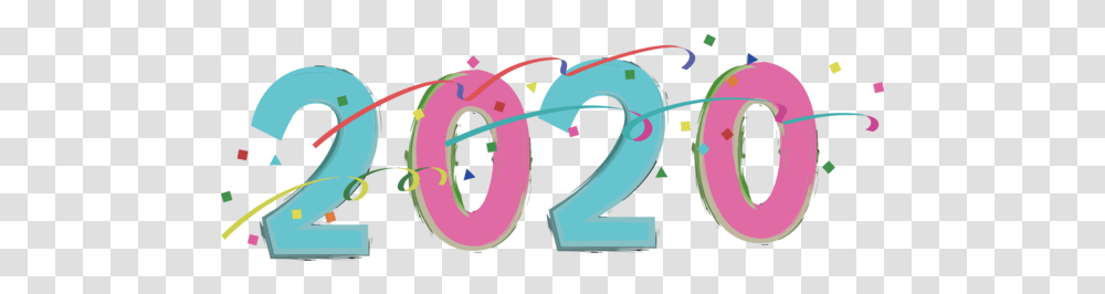Download New Year Text Pink Font For Happy 2020 Day Hq 2020 Animated, Number Transparent Png