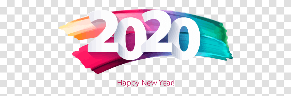 Download New Years 2020 Text Font Logo For Happy Year Colors 2020 Colorful Hd, Alphabet, Purple, Tape, Number Transparent Png