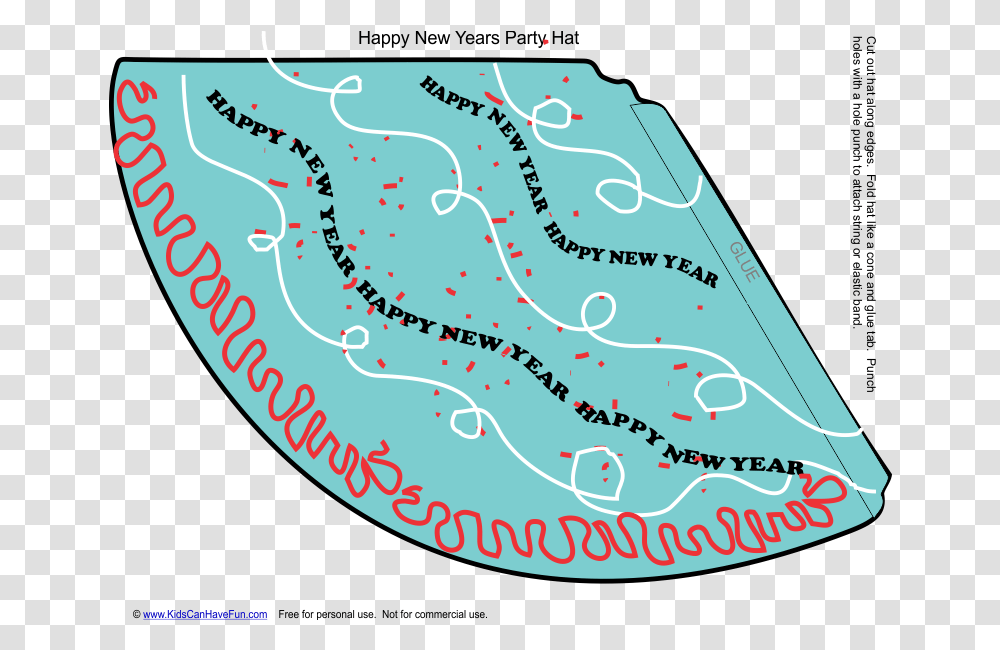 Download New Years Party Hat Party Image With No Diagram, Plot, Map, Atlas, Rug Transparent Png
