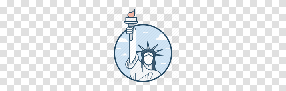 Download New York City Icon Clipart Statue Of Liberty Computer, Clock Tower, Architecture, Building, Hook Transparent Png