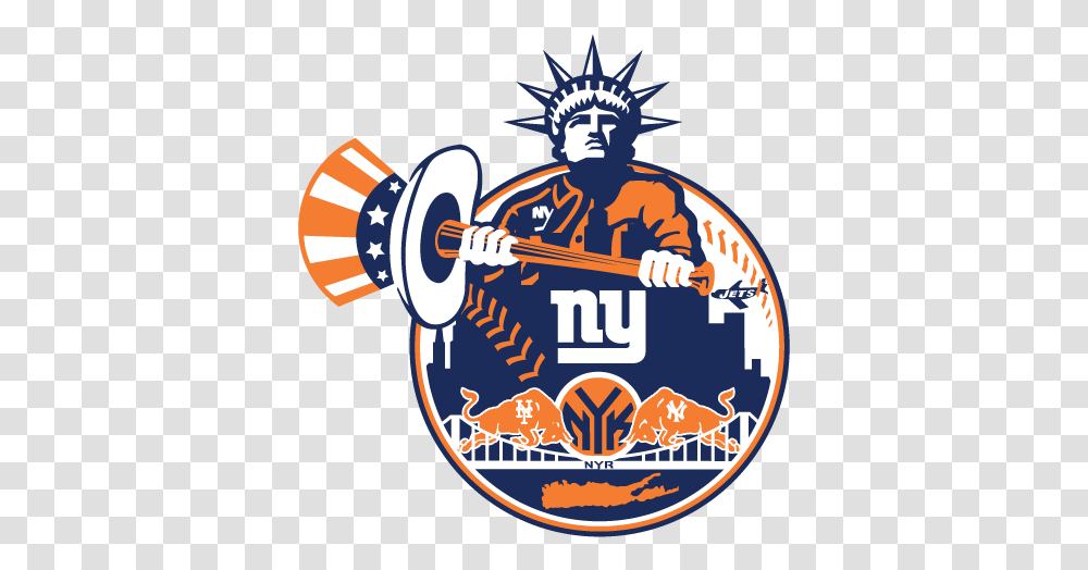 Download New York New York Team Logos Image With No New York Team Logos, Person, Clothing, Leisure Activities, Text Transparent Png