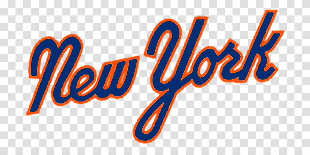 Download New York Script Logo Clipart New York City New York Mets, Alphabet, Label Transparent Png