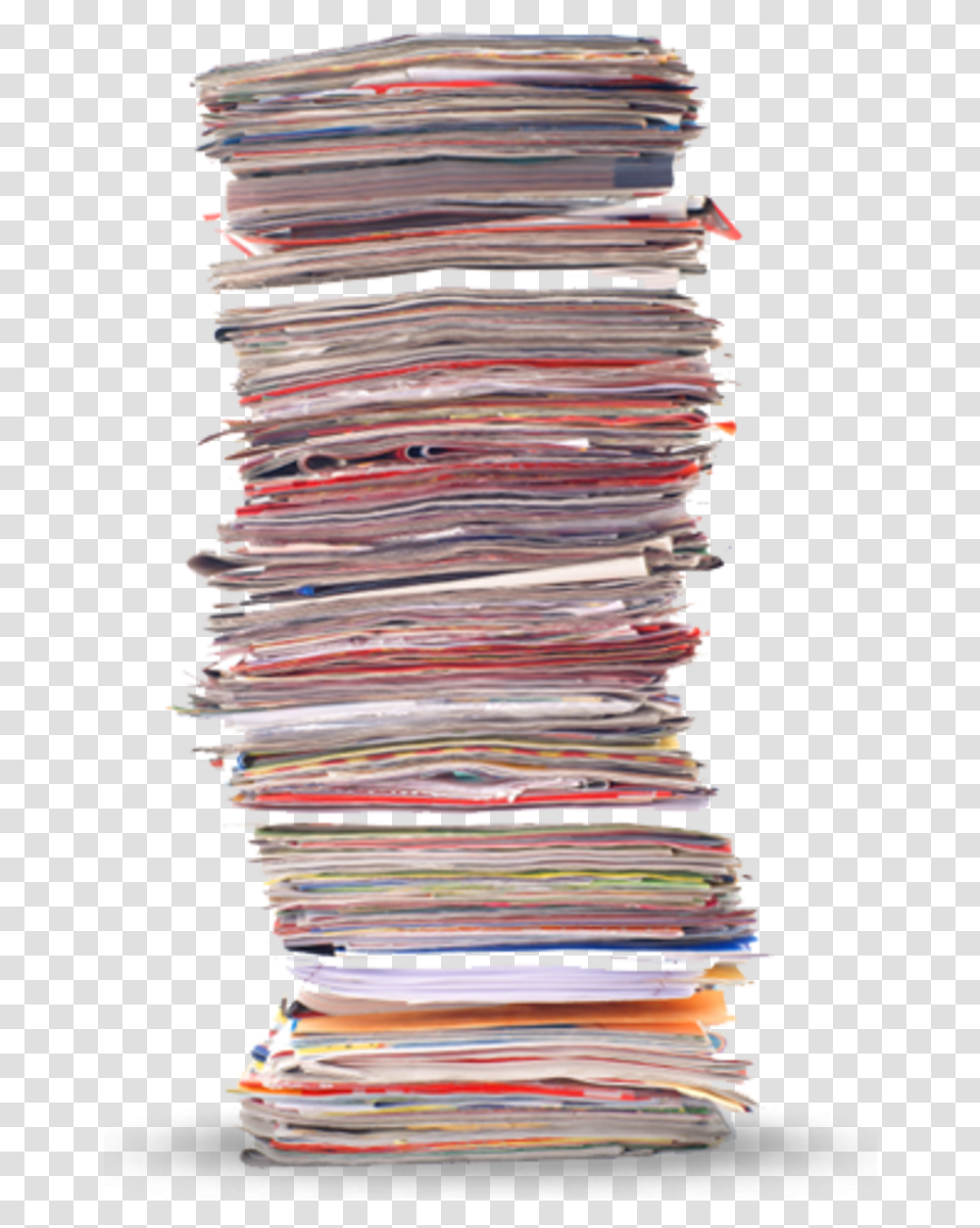 Download Newspaper Stack Stacks Of Files Stack Of Papers, Text, Document, Page Transparent Png