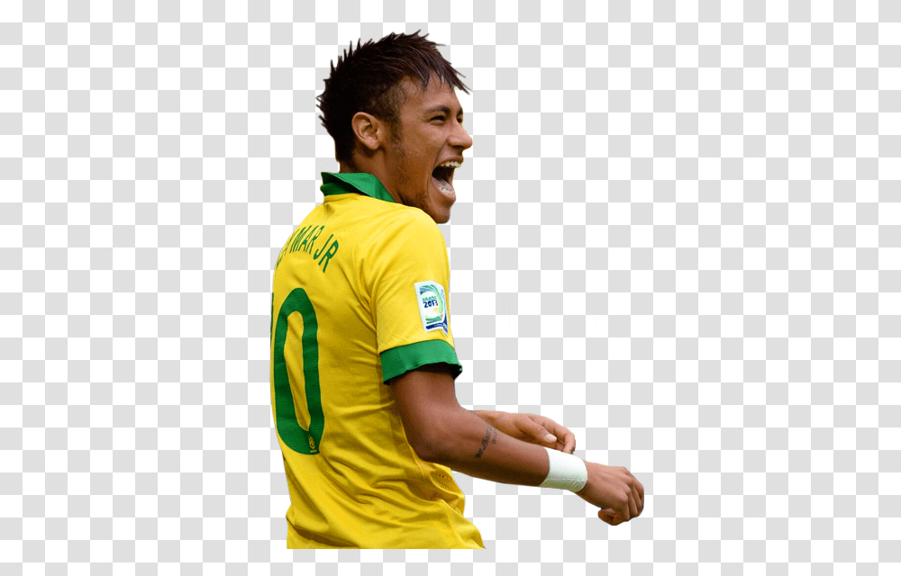 Download Neymar Mundial 2014 Marcacom Neymar Image Football Player, Person, Human, Clothing, Apparel Transparent Png