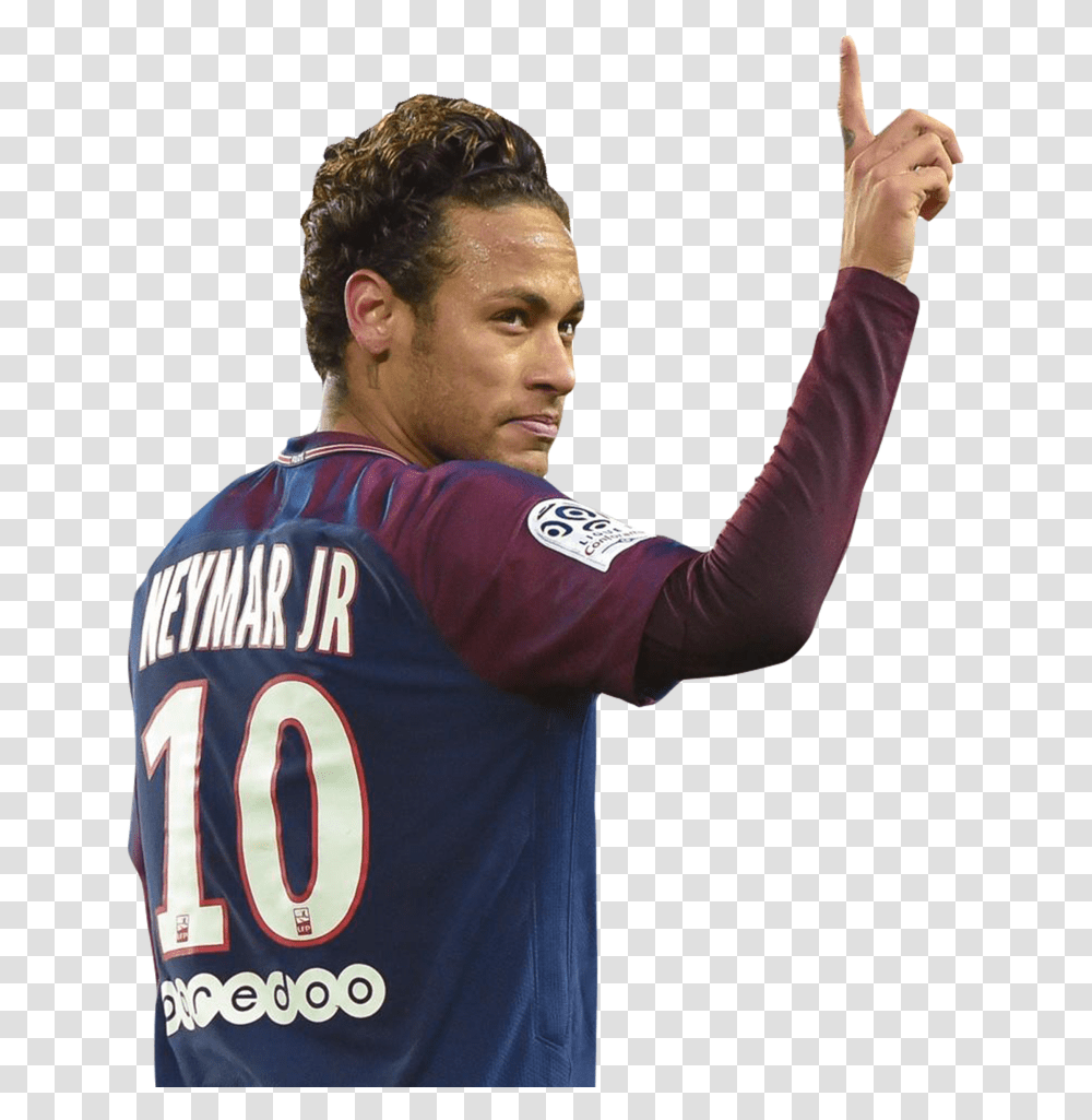Download Neymar Neymar, Clothing, Person, Shirt, Sleeve Transparent Png