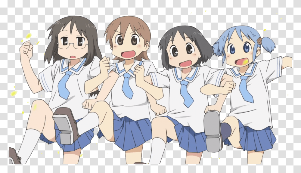 Download Nichijou File 329 Free Images Nichijou, Comics, Book, Person, Helmet Transparent Png