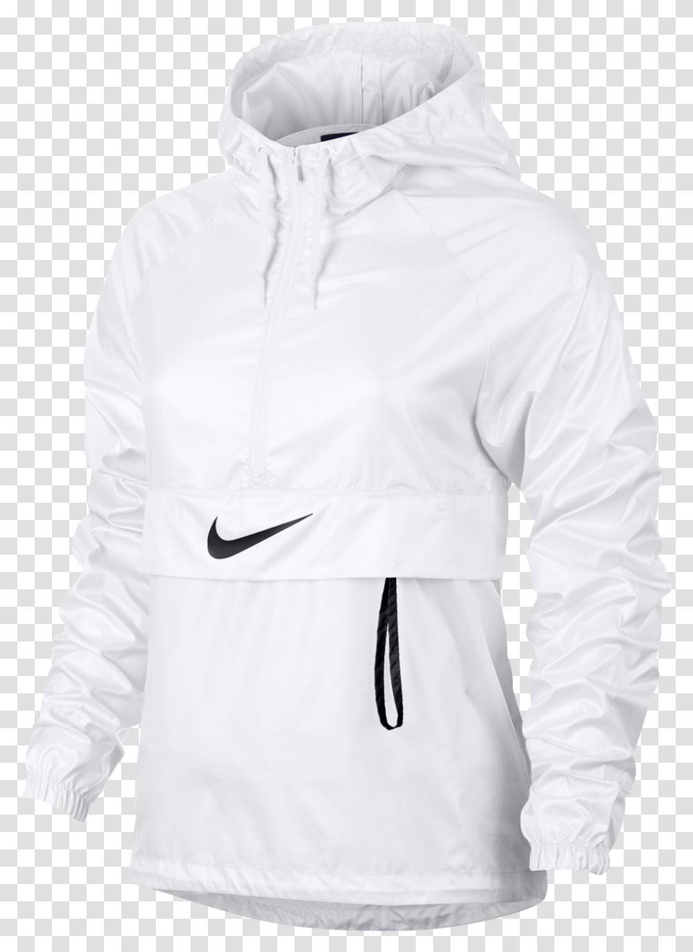Download Nike Swoosh White Picture Hoodie, Clothing, Apparel, Sleeve, Long Sleeve Transparent Png