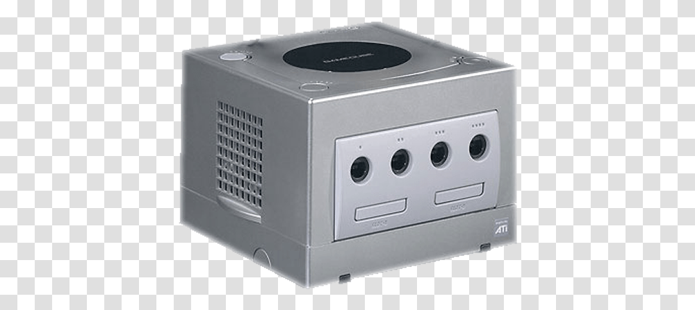 Download Nintendo Gamecube Silver Electronics, Dryer, Appliance, Electrical Device, Projector Transparent Png