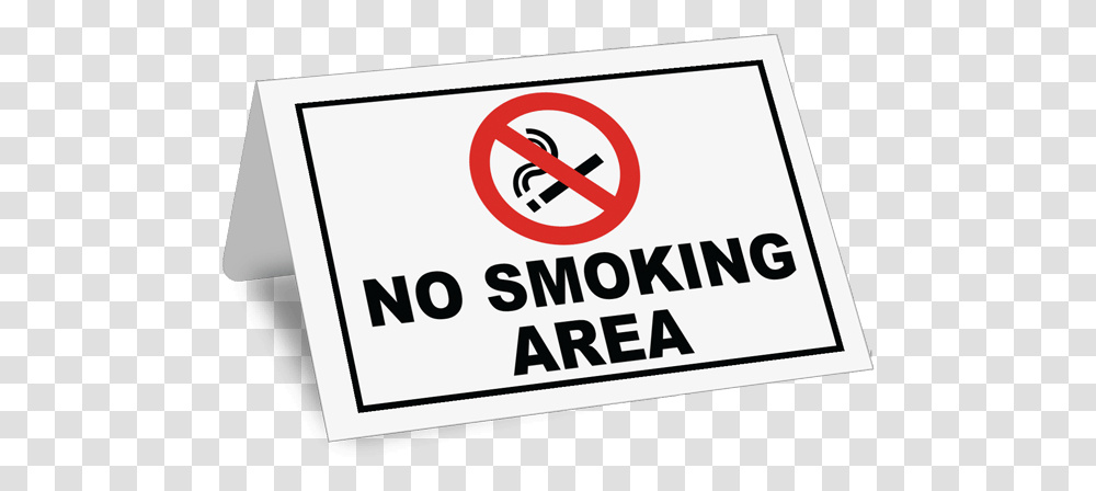 Download No Smoking Area Tent Sign No Smoking No Smoking Zone Logo, Symbol, Text, Road Sign, Bus Stop Transparent Png