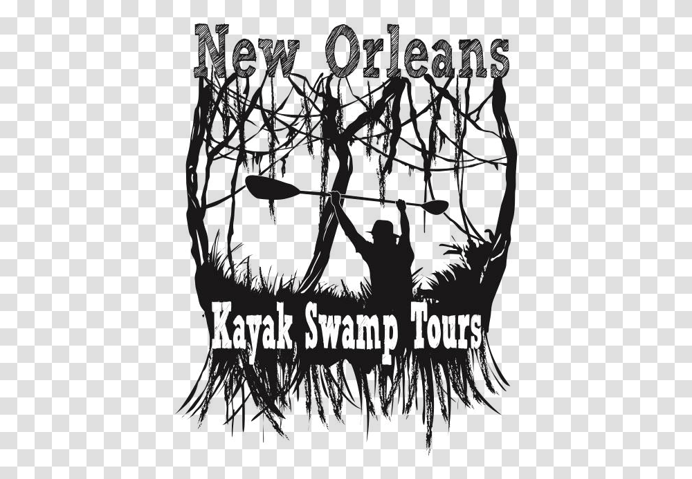 Download Nola Kayak Swamp Logo New Orleans Kayak Swamp Graphic Design, Poster, Advertisement, Clothing, Text Transparent Png