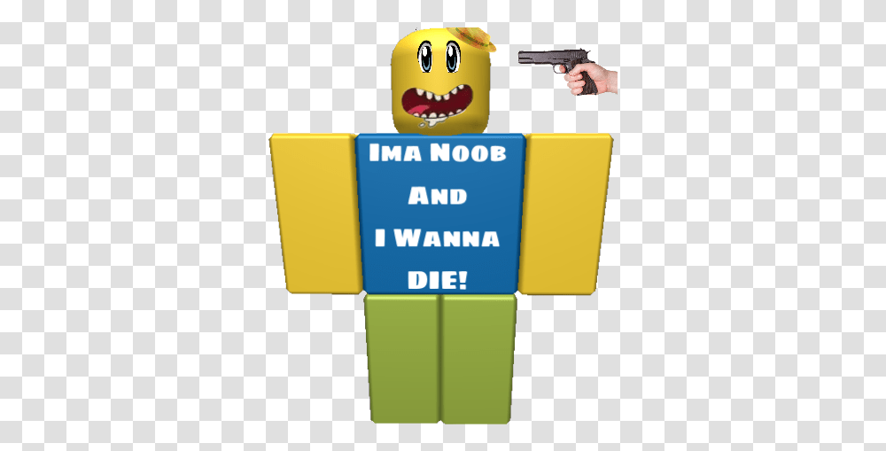 Download Noob Roblox Character Person Noob In Roblox Person, Weapon, Weaponry, Gun, Human Transparent Png