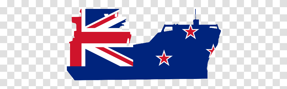 Download Nz Fta Ship Icon New Zealand Flag Image With, Symbol, Star Symbol, American Flag, Person Transparent Png