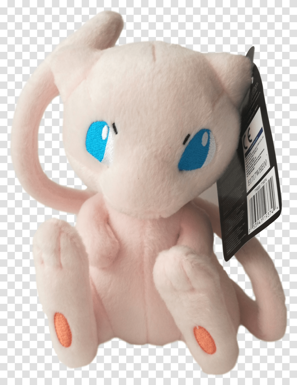 Download Official Pokemon Mew Plush Toys Pokmon Soft, Finger, Animal Transparent Png