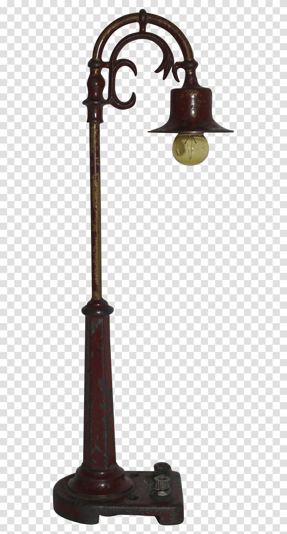 Download Oil Column Light Fixture Lamp Street Lighting Old Street Light, Lamp Post, Symbol, Weapon, Weaponry Transparent Png