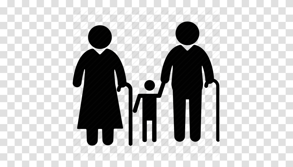Download Old People Icon Clipart Computer Icons Old Age Clip Art, Silhouette, Hand, Pedestrian, Piano Transparent Png