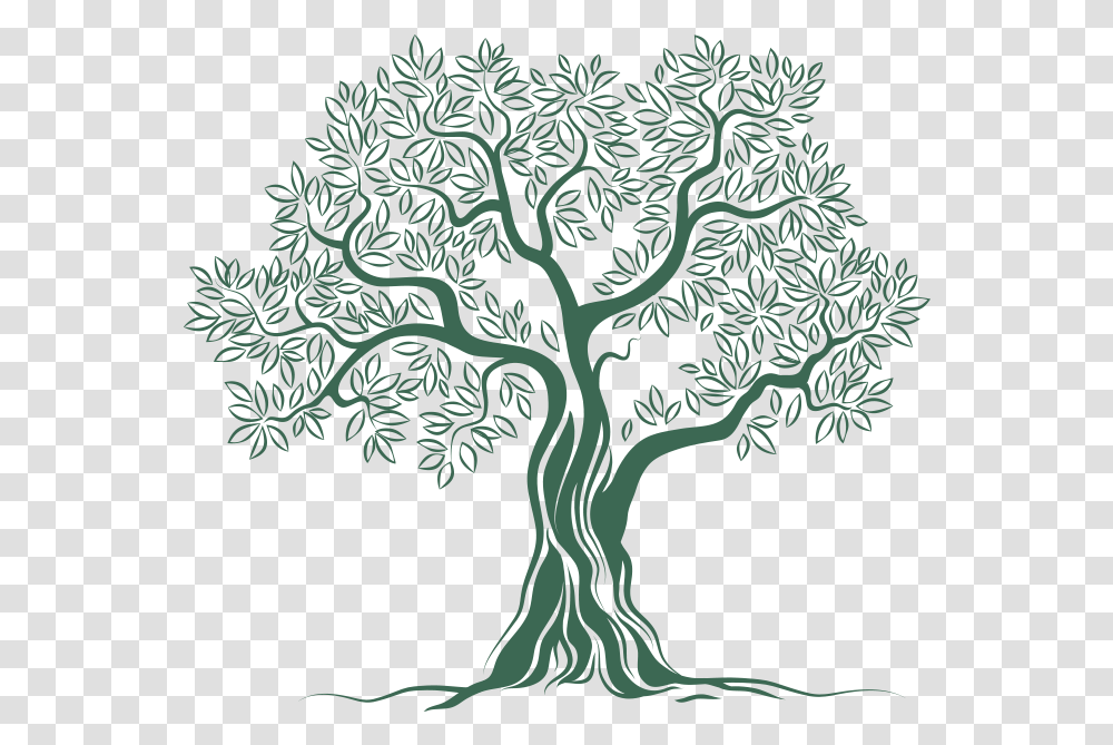 Download Olive Tree Logo Image Olive Tree Logo, Plant, Painting, Art, Root Transparent Png