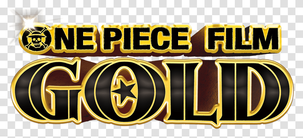 Download One Piece Film Gold Logo One Piece Film Gold Logo, Symbol, Trademark, Word, Alphabet Transparent Png