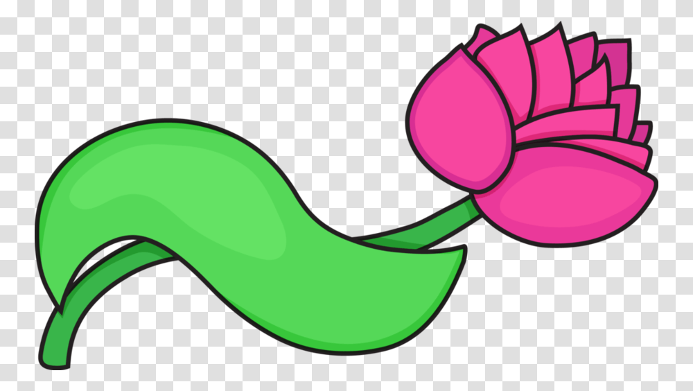 Download One Pink Flower Clipart Pink Flowers Clip Art, Plant, Vegetable, Food, Produce Transparent Png