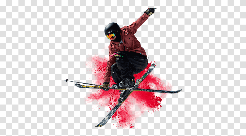 Download Oneday Ski Snowboard Package Skiing Freestyle, Clothing, Person, Helmet, Outdoors Transparent Png