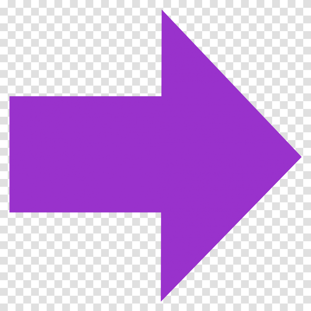 Download Open Purple Arrow Pointing Right Full Size Right Purple Arrow, Symbol, Logo, Trademark, Triangle Transparent Png