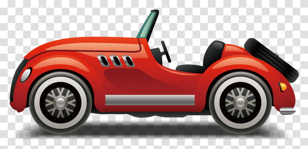 Download Open Top Car Sports Vector Design Automotive Cartoon Car With Top Open, Vehicle, Transportation, Sports Car, Buggy Transparent Png